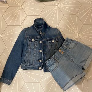 Gap Jean Jacket and Abercrombie Jean shorts